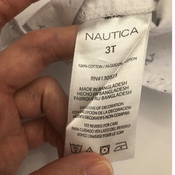 Nautica Short Sleeve Shirt and Shorts Matching Outfit Set Size 3T - Picture 12 of 16